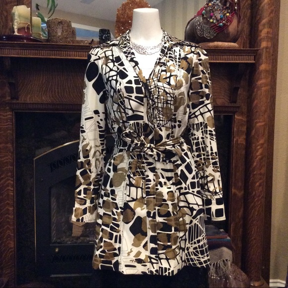 ALBERTO Makali Women’s Black Trench Coat Size 10 main image 1